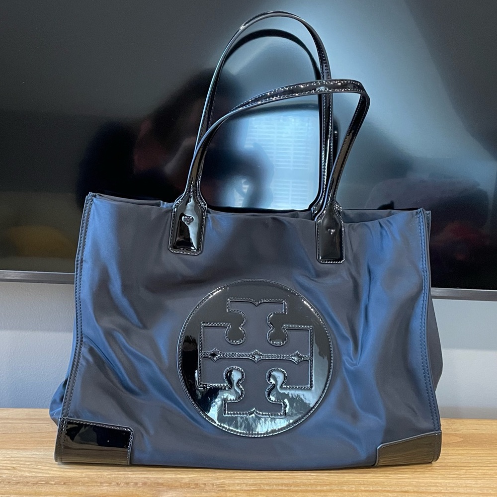 Tory Burch Ella Patent Nylon Tote